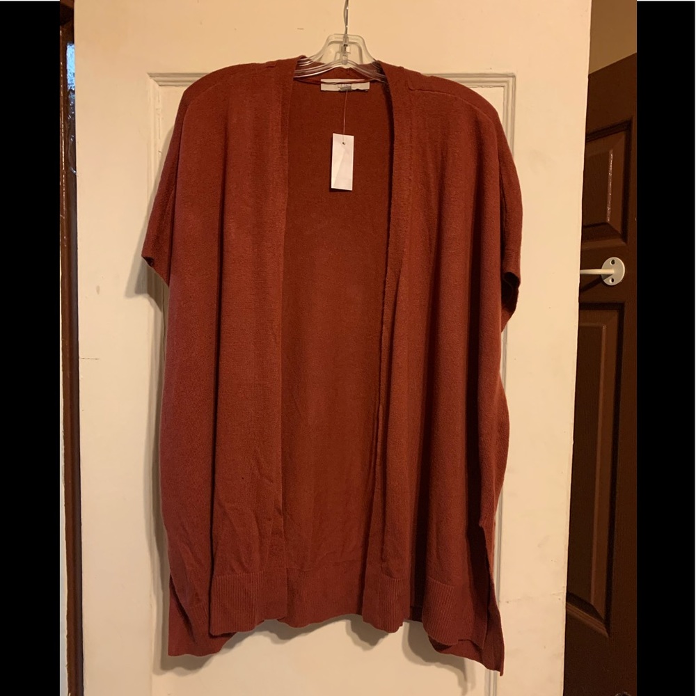Loft boutique Rust sleeveless sweater.